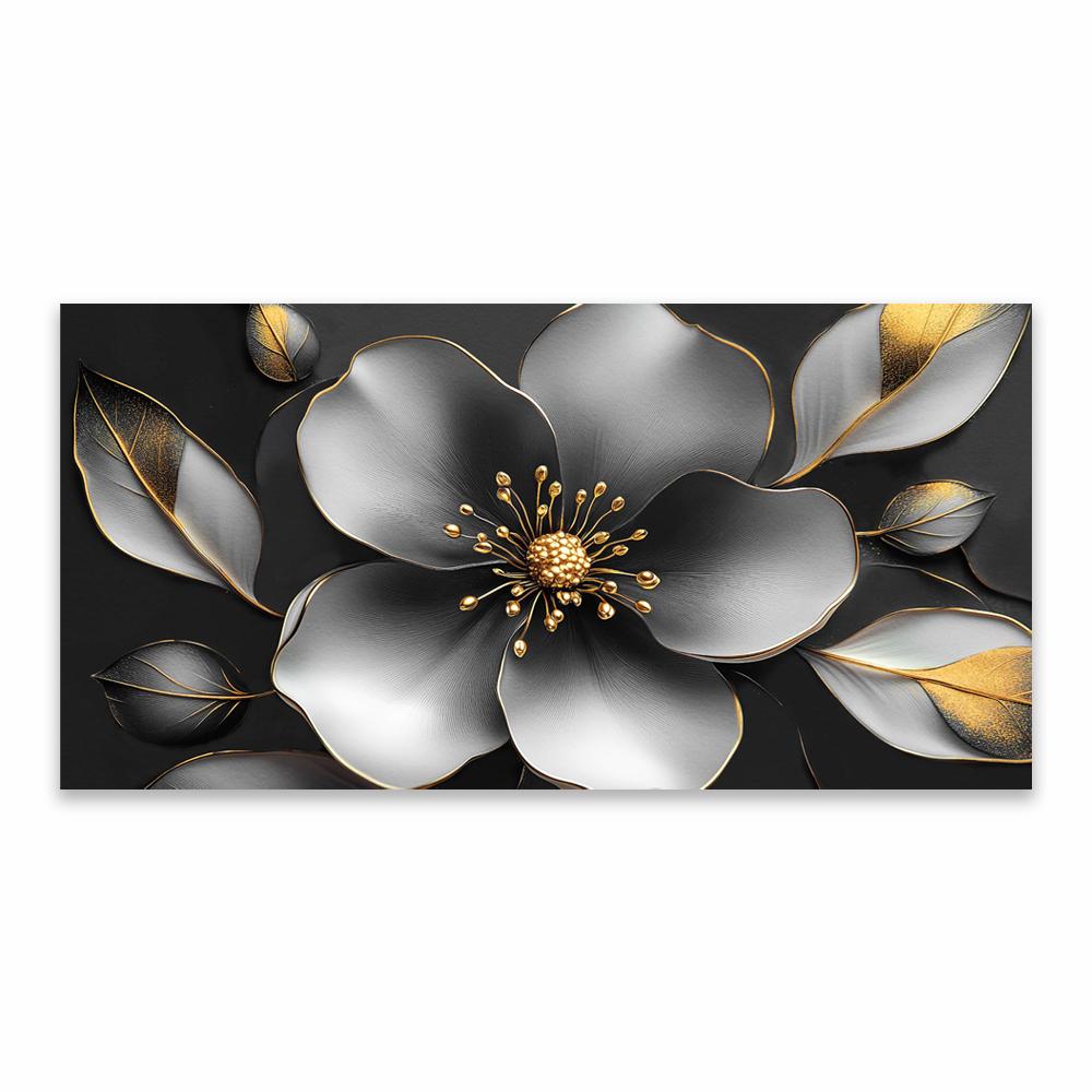 Bedroom Modern Wall Art Prints Black And White Flower Wall Art Poster Large Canvas Painting Decoration Women's Bedroom Decor