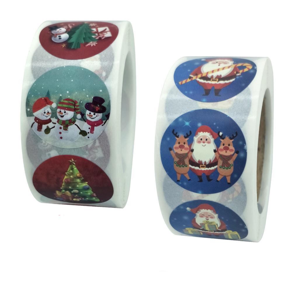 Pack Sticker Christmas Holiday Gift Decorating Gift 1 Roll 500 Posts Christmas