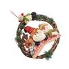 Christmas Family DIY Wreath Santa Snowman Reindeer 30Cm Soft Flannel User Friendly Holiday Decors