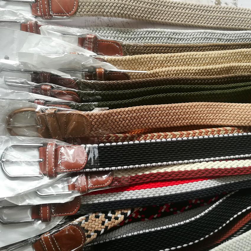 Elastic Woven Belt, Men'S Casual Canvas Belt, Elastic Elastic Belt, Hair Delivery.