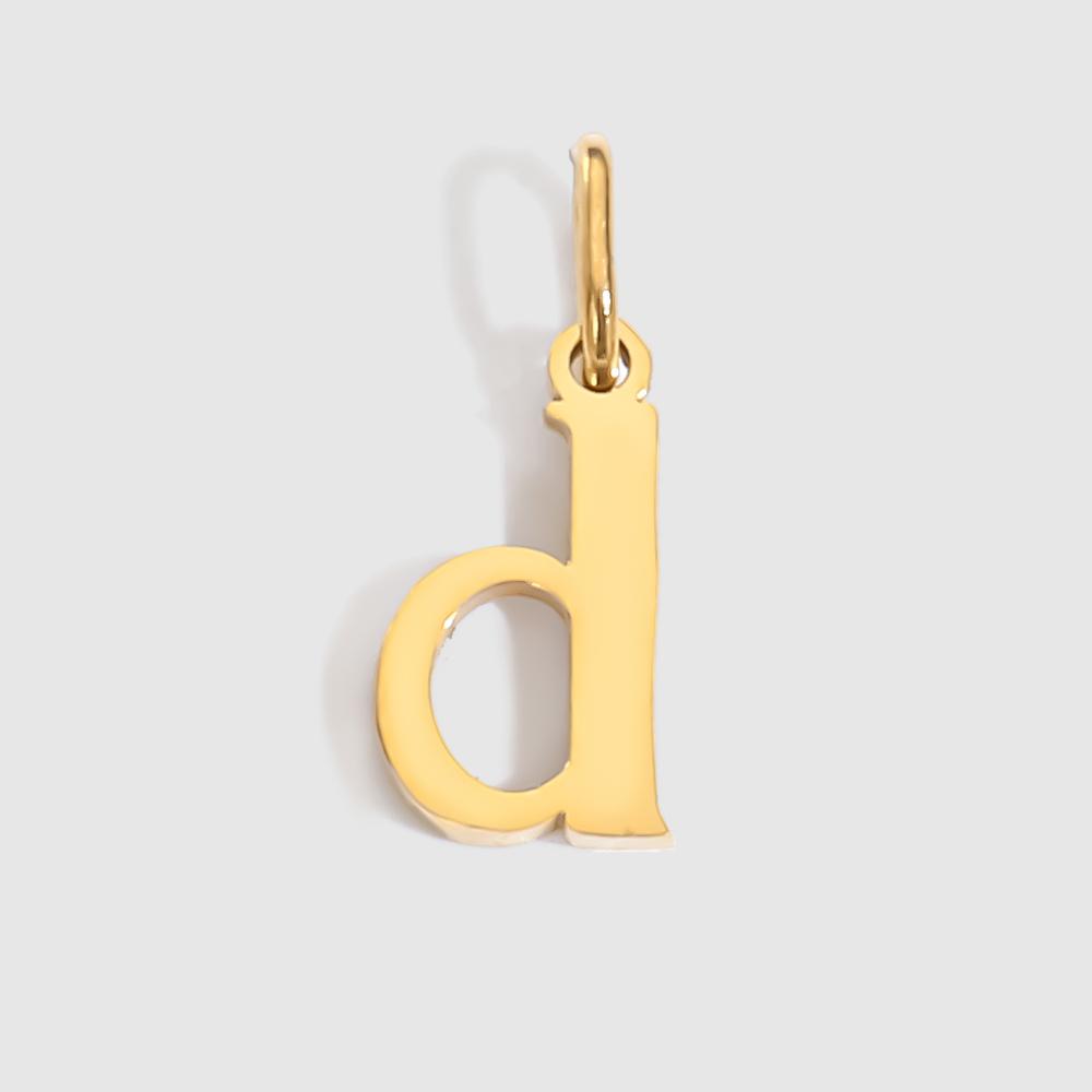 eManco Stainless Steel Cut 26 Letters Charm DIY Women's Necklace Bracelet Jewelry Making Factory Direct Sales