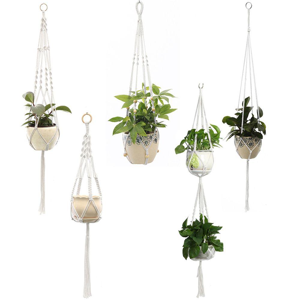 Indoor Home Decor Hooks Garden Hanging Rope Hanging Basket Flower Pot Holder Plant Hanger