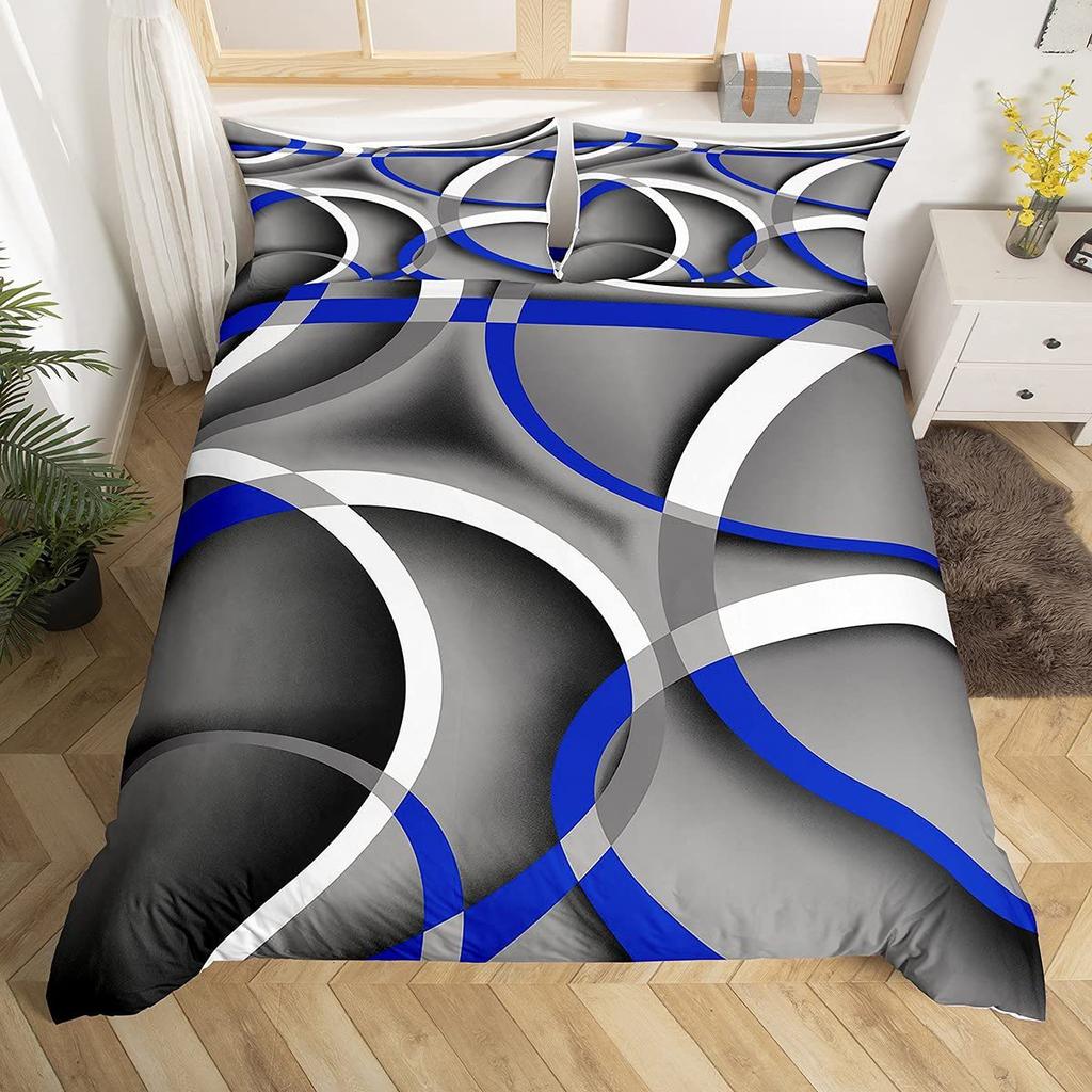 Romantic Theme Red Rose Three-Piece Quilt Cover 3D Digital Printing Bedding Set Bed Cover