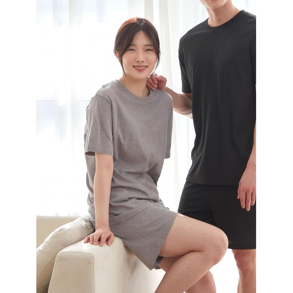 

Daiso [coMMon] HoMewear Short SLeeve Shorts Set M L Gray Homewear Short Sleeve Shorts Set M Grey