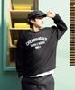 CREAM SODA LAB Lab Cr Nno1 Seoul Korea Acro Logo Sweatshirt Black