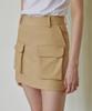 GOCORI Beige Cargo Skirt Cargo Skirt
