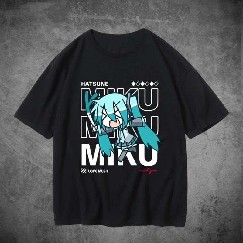 2025 Trendiges Hatsune Miku Anime Future Kurzarm Partner T-Shirt für Herren & Damen