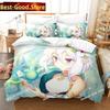 3D Anime Girls The Ryuo's Work Is Never Done Bedding Set Print Single Comforter Duvet Cover Pillow Case 3 Pieces Kids Adult Size