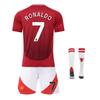 Dětské sportovní vybavení Manchester Ronaldo Fotbalový dres pro mládež/děti Prodyšné rychleschnoucí tréninkové zápasové oblečení
