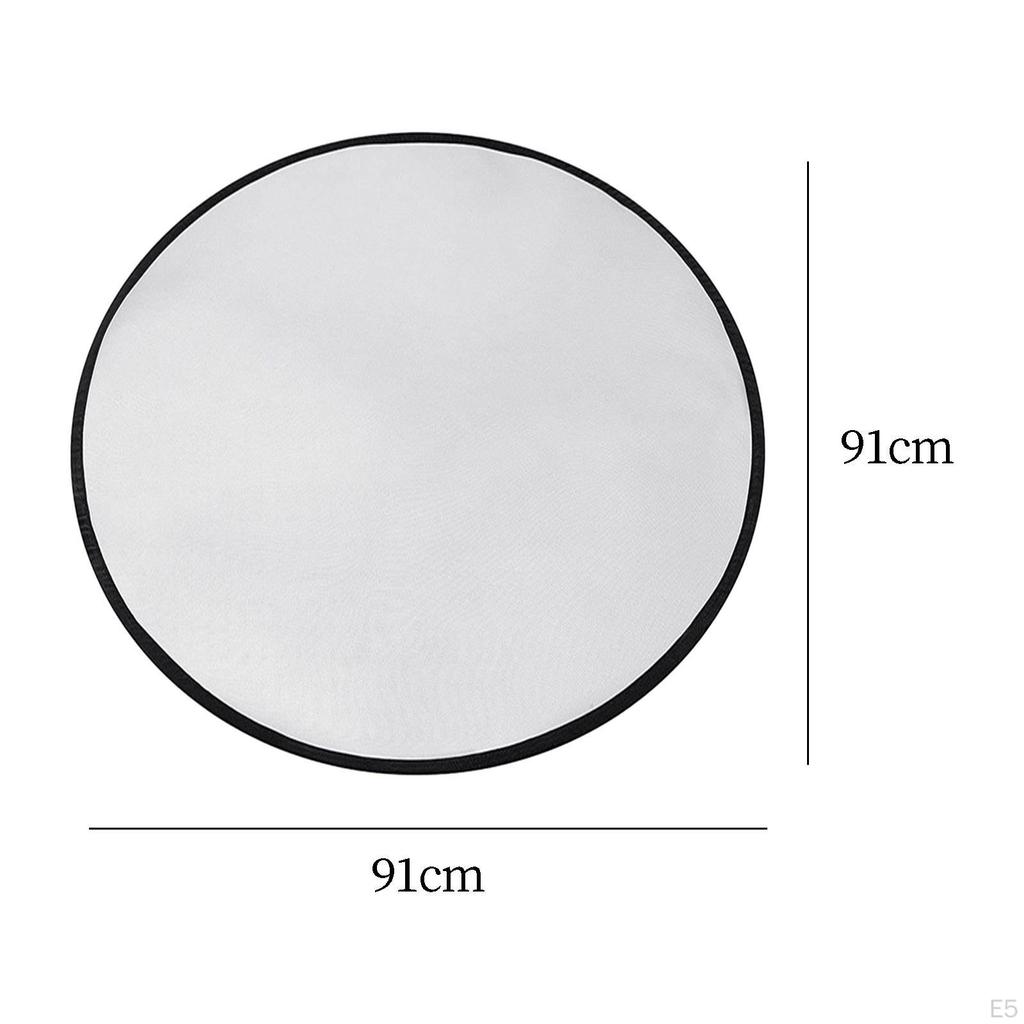BBQ Floor Protective Mat, Fire Mat Round Double Layer Heat Insulation Fireplace Fireproof
