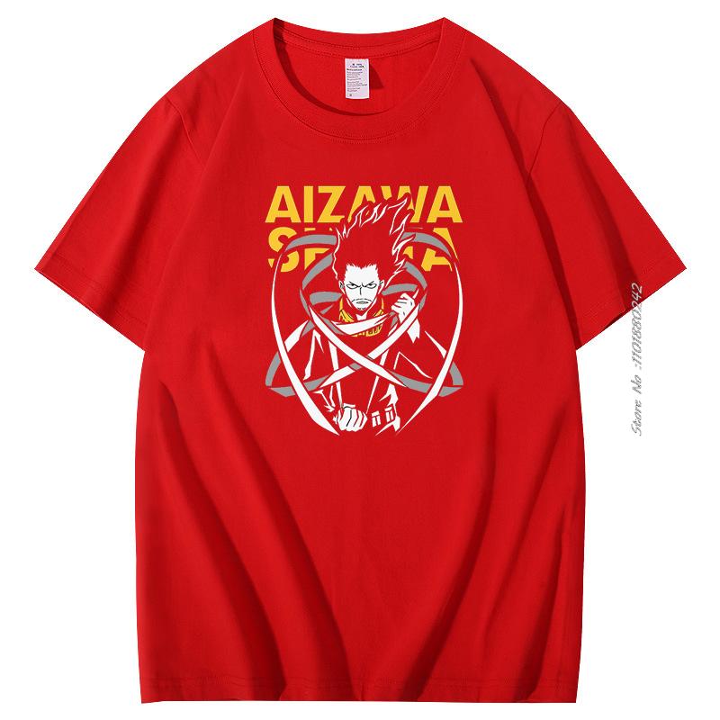 My Male Hero Academia Anime Manga Graphic T Shirts Shota Aizawa Cotton Mens Short Sleeve Tshirt Tee Tops Mens Clothing