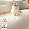 Cotton-Linen Blend Couch Seat Cover Non-slip Sofa Backrest Cover Couch Protector  for Living Room