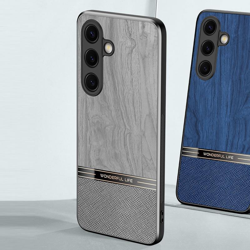 Etui skórzane odporne na wstrząsy do Samsung Galaxy S25 Ultra S24 S23 Plus S22 S21 A16 A55 A25 A15 A35 Ochrona obiektywu Miękka matowa tylna obudowa