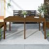 Garden Table Honey Brown 159.5 x 82.5 x 76 cm Solid Pine Wood