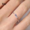 Anillo de dedo con incrustaciones de circonita cúbica para mujer, regalo de joyería de compromiso de boda