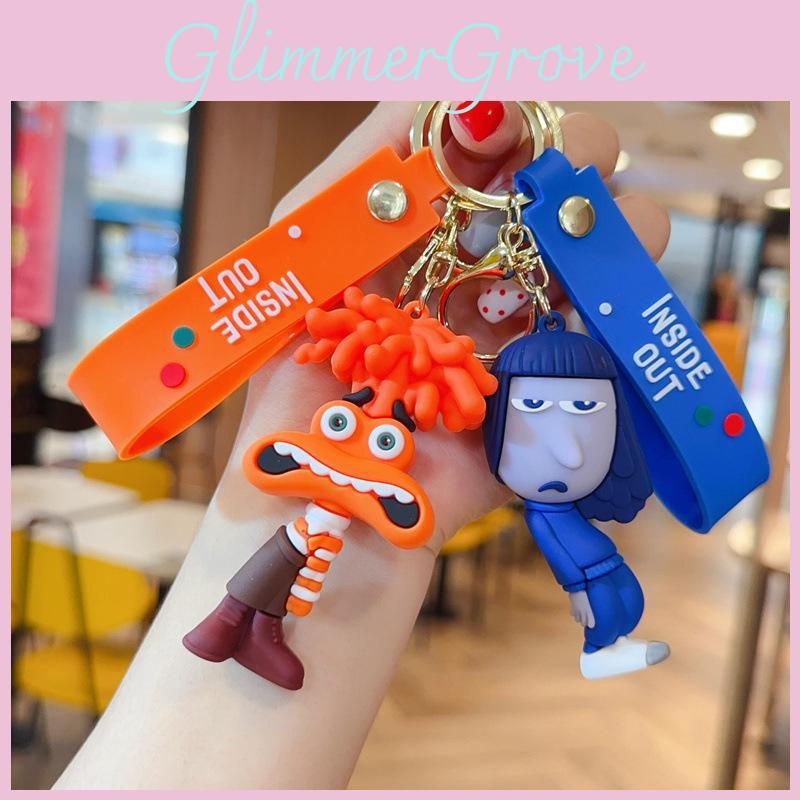 Adorable Pvc Inside Out Keychain Cartoon Accessory Perfect For Gifts And Parties