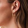 Vintage Spiral Twist Hoop Earrings For Women Trendy Gold Color Earrings Punk Hip Hop Jewelry Wholesale