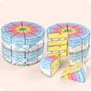 Triangle Cake-Shaped Gift Box for Birthday or Wedding - Pack of 10