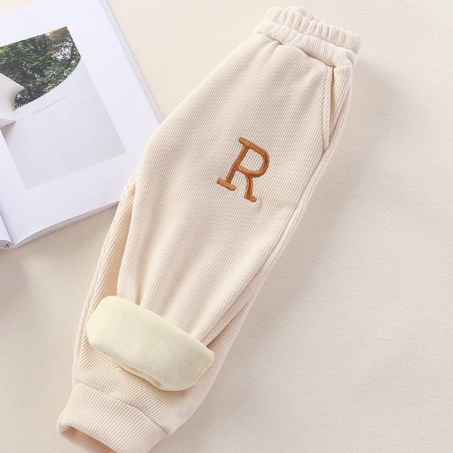 

Оксамитові штани Children s Plus, зимові моделі, великі дитячі штани, потовщені бавовняні штани для хлопчиків і дівчаток, теплі штани 80 бежевий