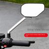 1Pair Convex Mirror Motorcycle Mirrors Anti-fall Broad Vision Adjustable Mirrors Angle Adjustable Wing Mirrors Universal