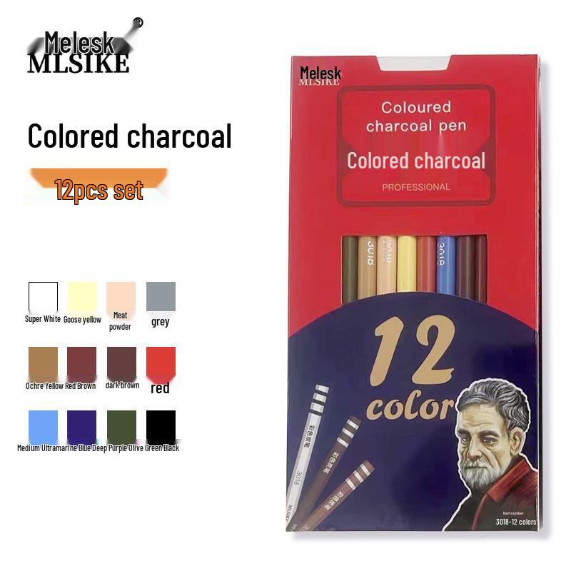 Old Fine Arts Academy 24-Color Charcoal and Graphite Sketch Pencil Set for Quick Creation Others