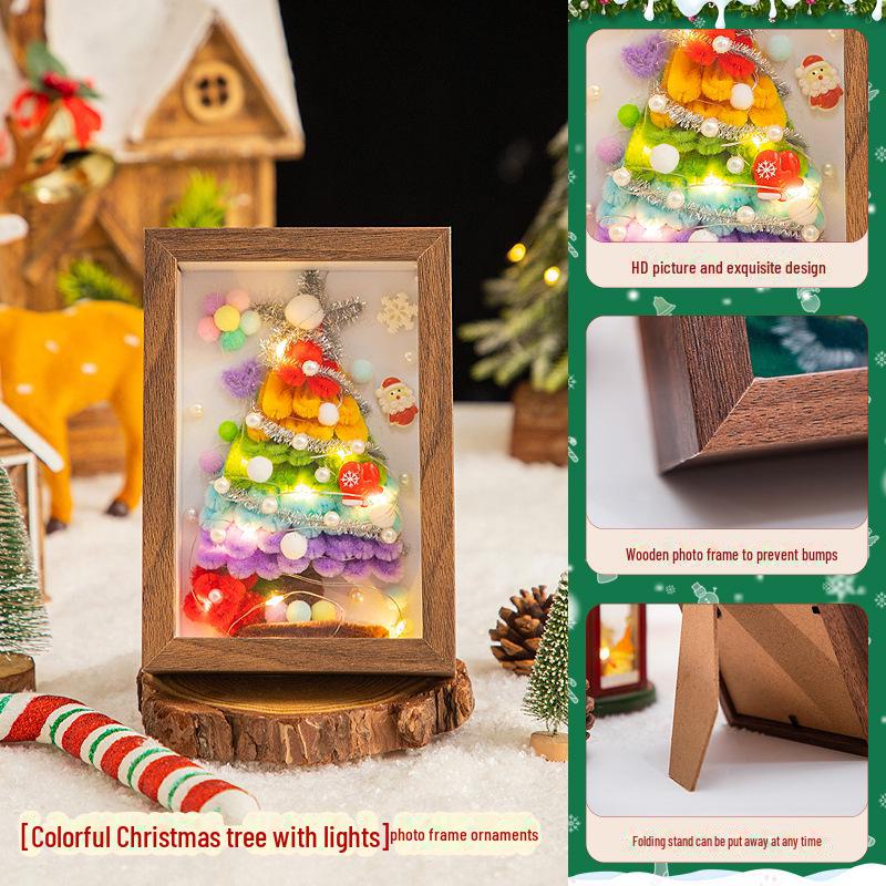 DIY Creative Twist Christmas Tree Photo Frame Kit - Perfect for Girlfriend's Christmas Gift and Desktop Ornament