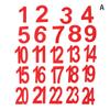 Baking Adornment Package Label Merry Christmas Countdown Gift Felt Sticker Christmas Label Xmas Ornament Advent Calendar Number