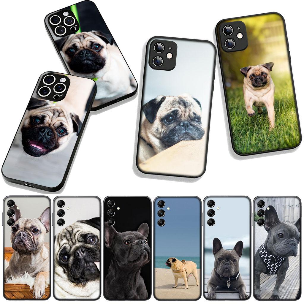 for Motorola Moto G54 G05 G24 G45 G55 G75 G85 G15 G57 G86 Power Edge 50 30 Ultra Fusion neo Pro Case France Bulldog Dog Pet