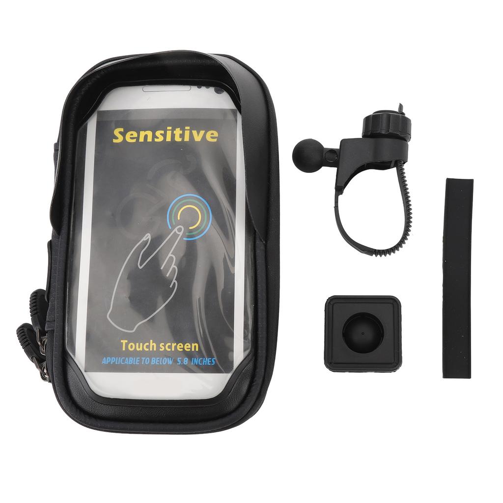 5.8in Electric Bike Phone Mount Bag Waterproof Bike Phone Holder 360 Degree Rotatable Shockproof
