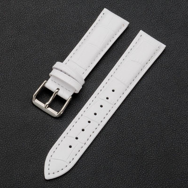 Uhrenarmband aus Kalbsleder mit Bambusstruktur und Dornschließe für Damen und Herren