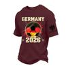 Men's Casual Printed Short Sleeve T-Shirt Lightweight Breathable Round Neck