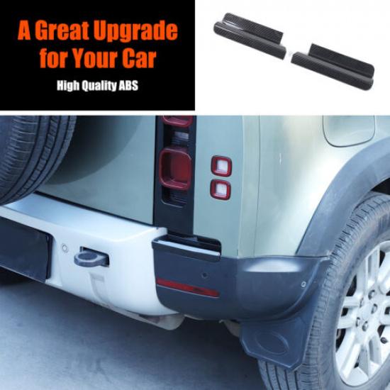 ABS Carbon Fiber Exterior Tail Light Lamp Lower Trim For LR Defender L663 20-24