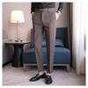Pantaloni da Lavoro Eleganti Pantaloni Casual Drappeggiati Moda Uomo Primavera Autunno Gamba Stretta