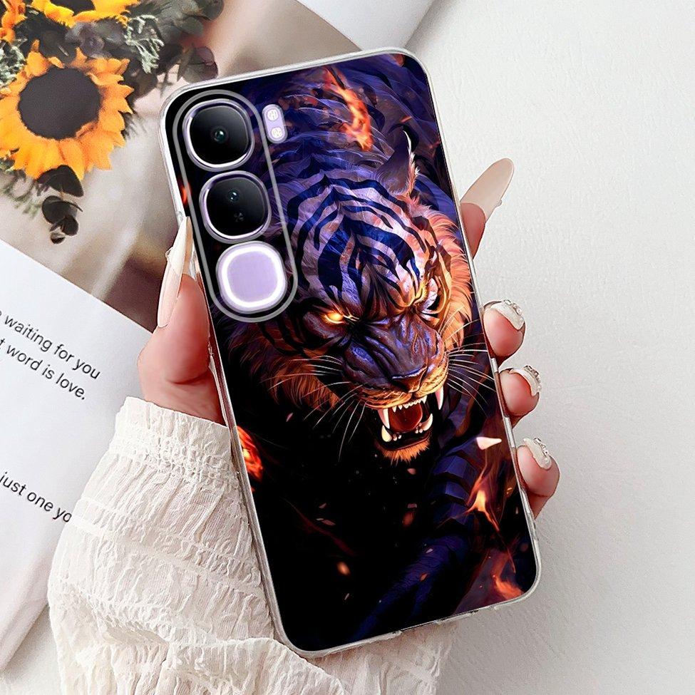 For Vivo V40 Lite 5G IDN Case V2417 Clear Cute Cat Fashion Butterfly Love Painted Soft Phone Case For Vivo V40 Lite 4G IDN Cover