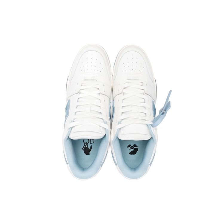 Off-White Out of Office White Light Blue Men Sneakers OMIA189S22LEA0060145