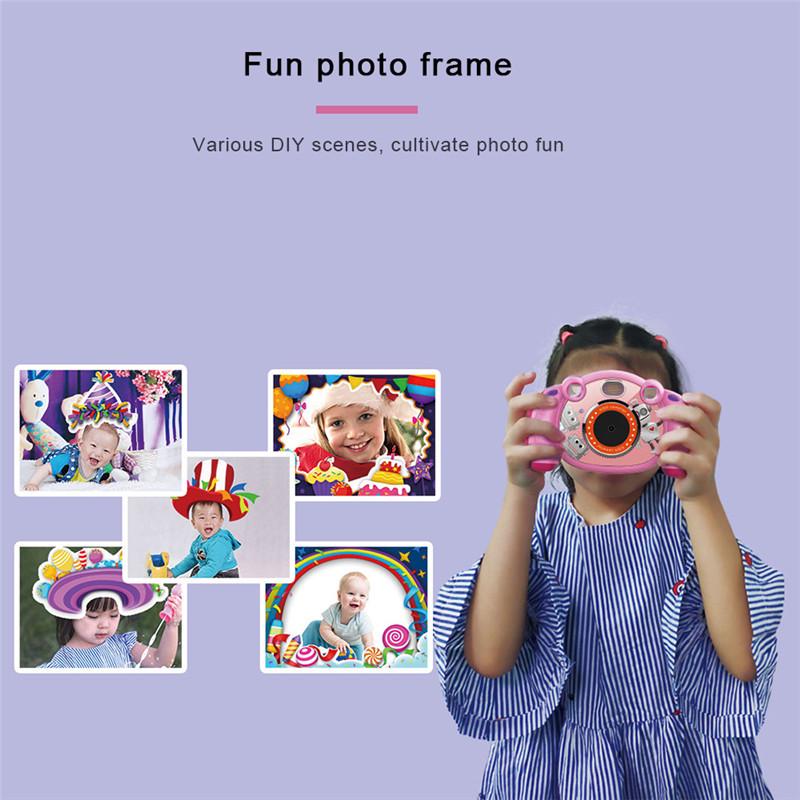 KC501 Мини Цифровая Камера 2 Дюйма Мультяшная Камера Игрушка Детский Подарок На День — фото 4