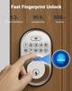 Fingerprint Door Lock Keyless Entry Keypad Deadbolt, Anti Peeping Password for Front Door