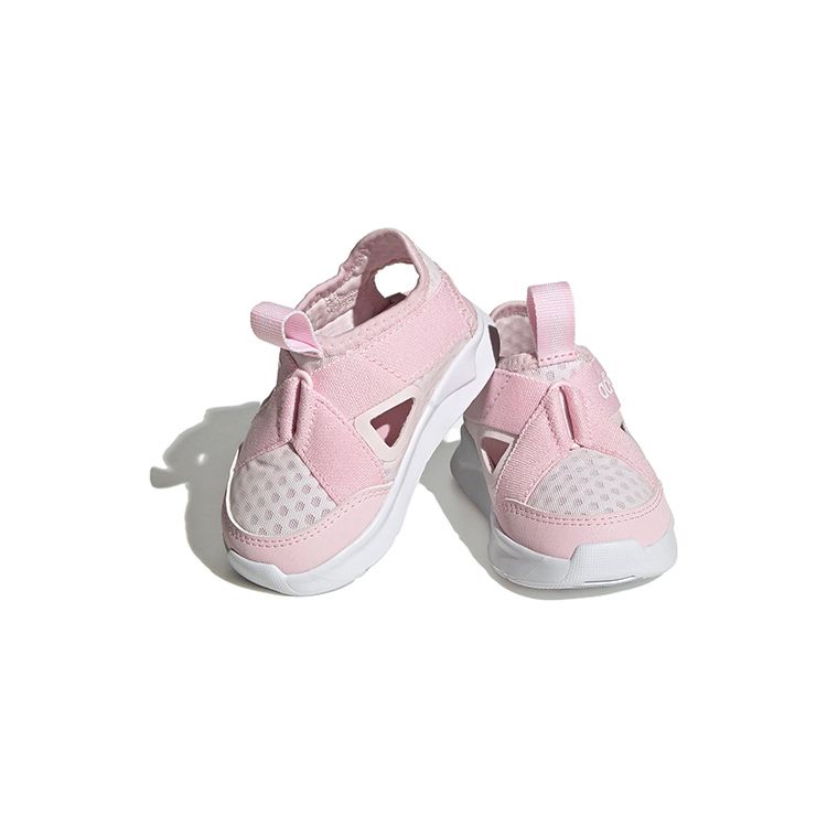 Adidas Originals 360 Sandals Comfortable Versatile Non-Slip Shock Absorbing Durable Mid-Top Kids Sandals Baby Sandals Pink White FZ5620