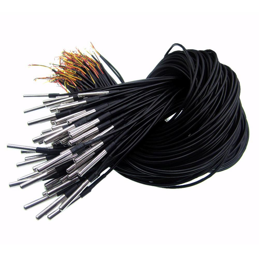 steel Waterproof Sensor Cable Temperature Probe DS18B20 Sensor Temperature Sensor Digital Sensor