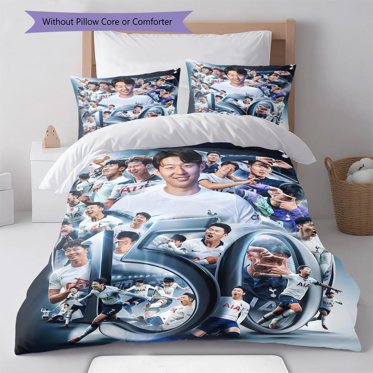 

Spurs contingent Bedding Quilt Set Quilt Cover Pillowcase Home Decoration Birthday Gift (1 * duvet cover + 2 * pillowcase, without core) 135x200cm