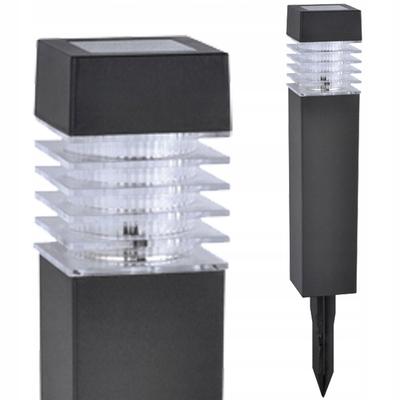 Słoneczna Lampa Ogrodowa LED Słupek Martin 40cm Czarna