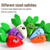 Magnetic Wooden Fishing & Carrot Game - Early Education Puzzle for Hand-Eye Coordination