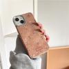 Ins Autumn and Winter Retro Brown Small Floral for Apple 16 Mobile Phone Case for IPhone15ProMax Electroplated Silver 14