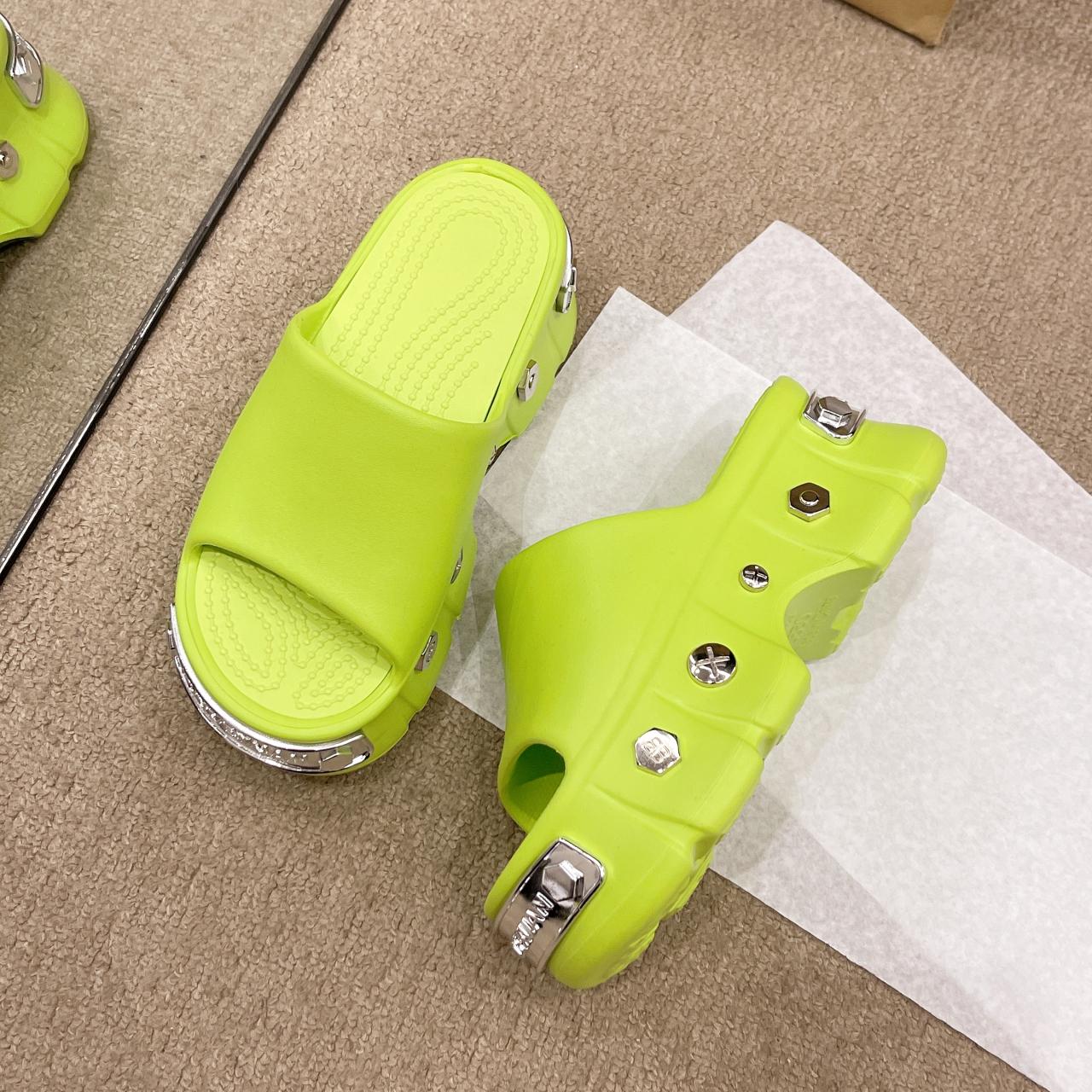 

Fashion Women s Flat Shoes Summer New Round Head Open Toe Butterfly Knot Waterproof Platform Soft Sole Anti-slip Wear-resistant Slippers 35 жёлтый