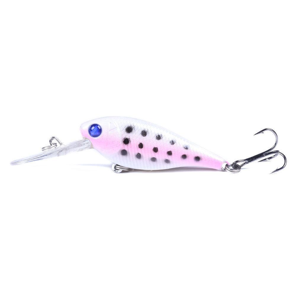 Floating Minnow Lua Bait8CM 7G 6Large Tongue Board Long Casting Bionic Lure Freshwater Saltwater Universal Fishing Bass Fake Bai