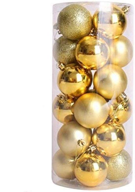 

Madrugada Christmas Ornament Available in 11 Perfect for Tree Christmas O325 Balls, 24-Piece Set, Colors, Decorations, Parties, (Gold, 8cm) золотой