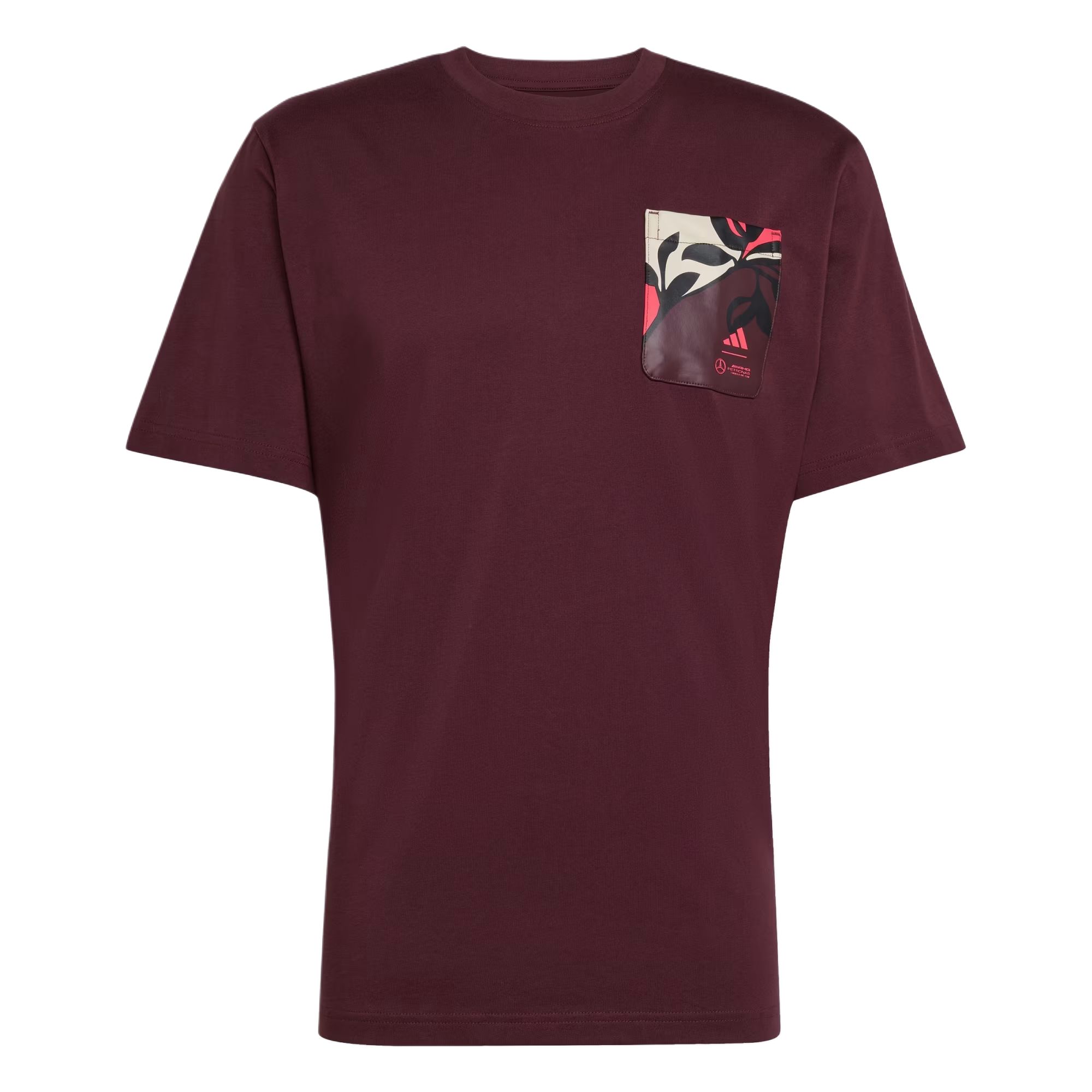 

Adidas Sportswear Mercedes - AMG Team Fashion Comfortable Soft Versatile Short Sleeve T-Shirt Men T-Shirts Aurora-Red Ruby JW3363 L