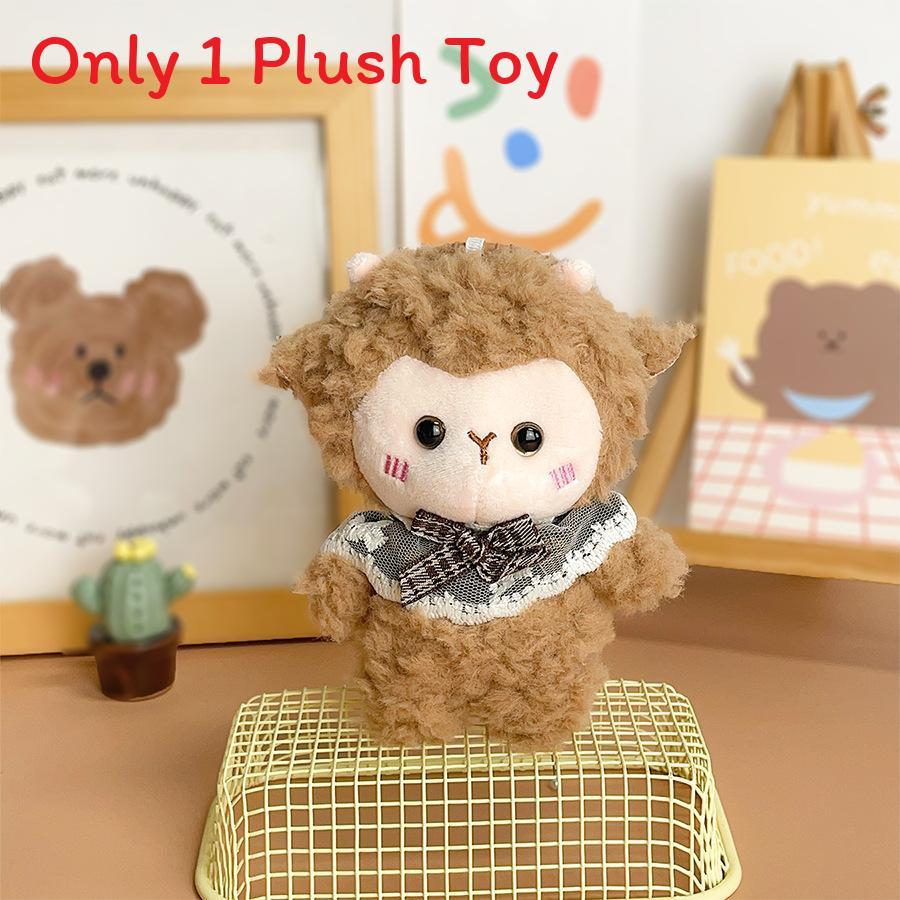 Cute Lamb Plush Keychain With Lace Shawl For Bag Decoration And Collectible Gift