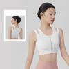 2026 Summer Sports Bra Women Fashion Zipper Running Shockproof Yoga Bra Pilates Training Fitness Vest