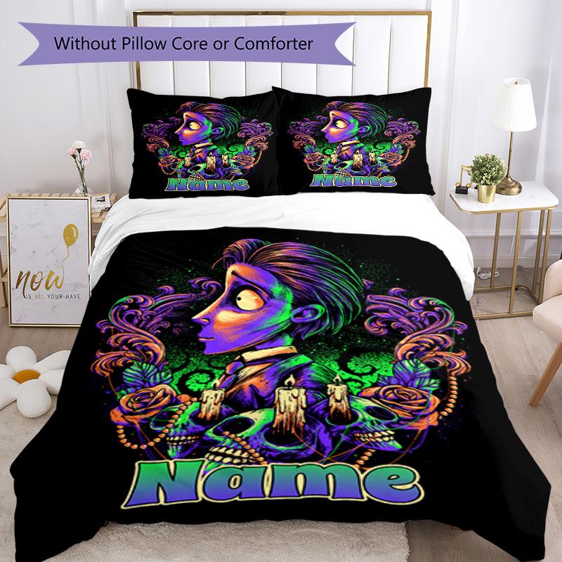 Like Warner Bros. Movies (22) Customize your name Bedding Set Breathable Duvet Cover with Pillowcases Home Decoration Birthday Gift